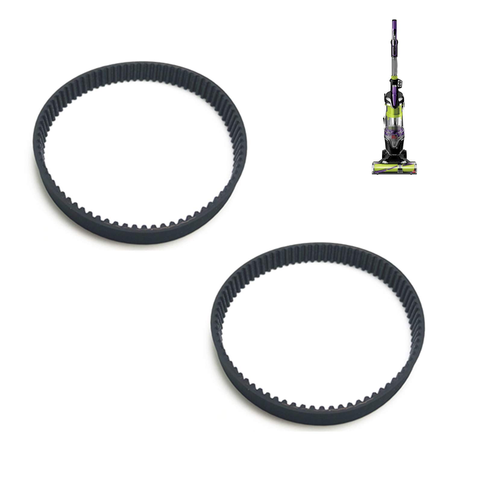 Replacement Belt for Bissell Pet Hair Eraser Upright Vacuum,Compatible with Model :1650A, 24613, 20874, 27909, Part # 1608840 (2 Pack)