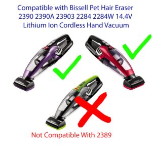 Replacement Charger for Bissell Pet Hair Vacuum 2390 2390A 23903 2284 2284W 14.4V Lithium Ion Cordless Hand Vacuum 1614206 ZD5F230030US