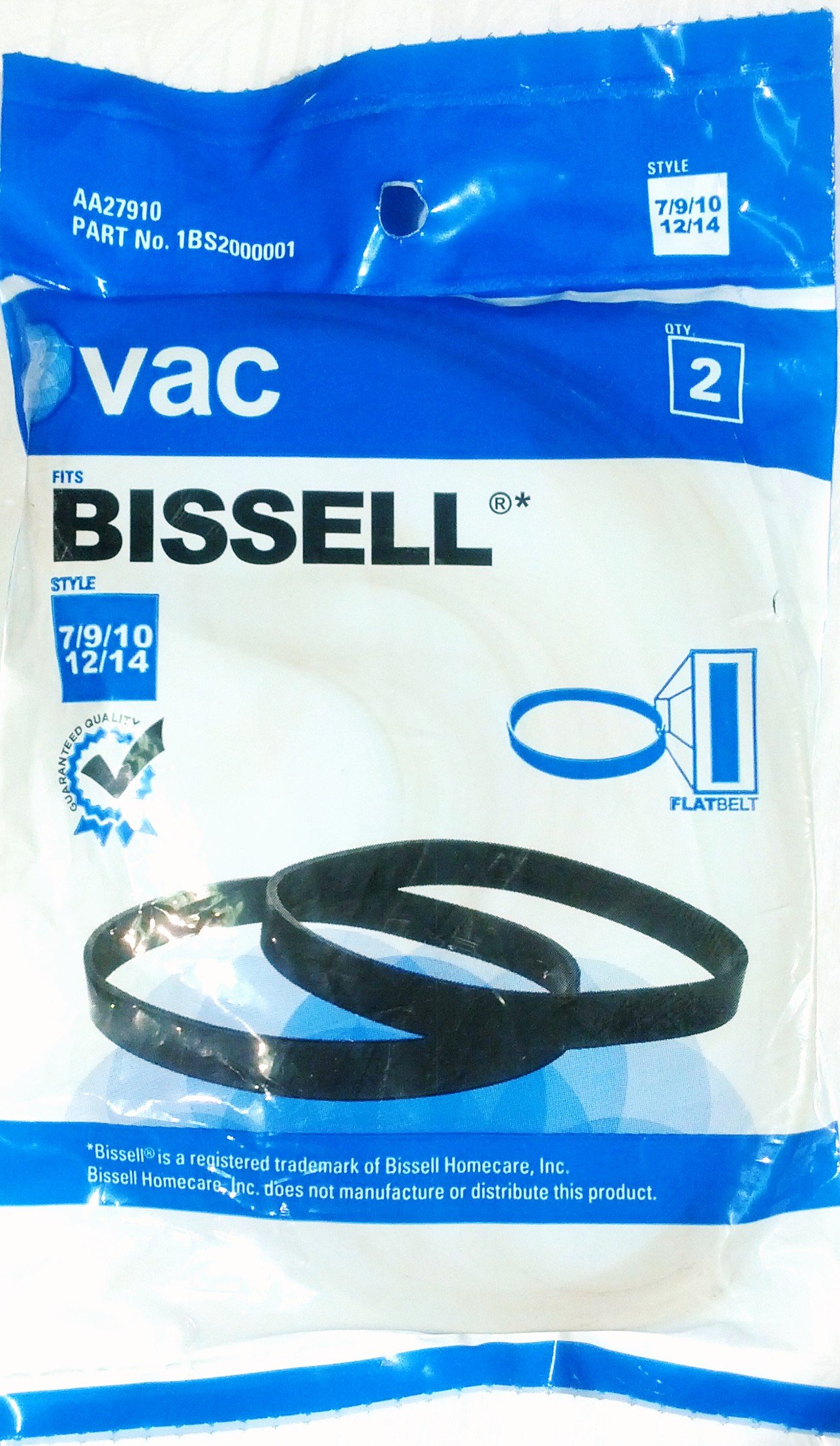 Bissell Vacuum Style 7, 9 , 10, 12, 14 Belts