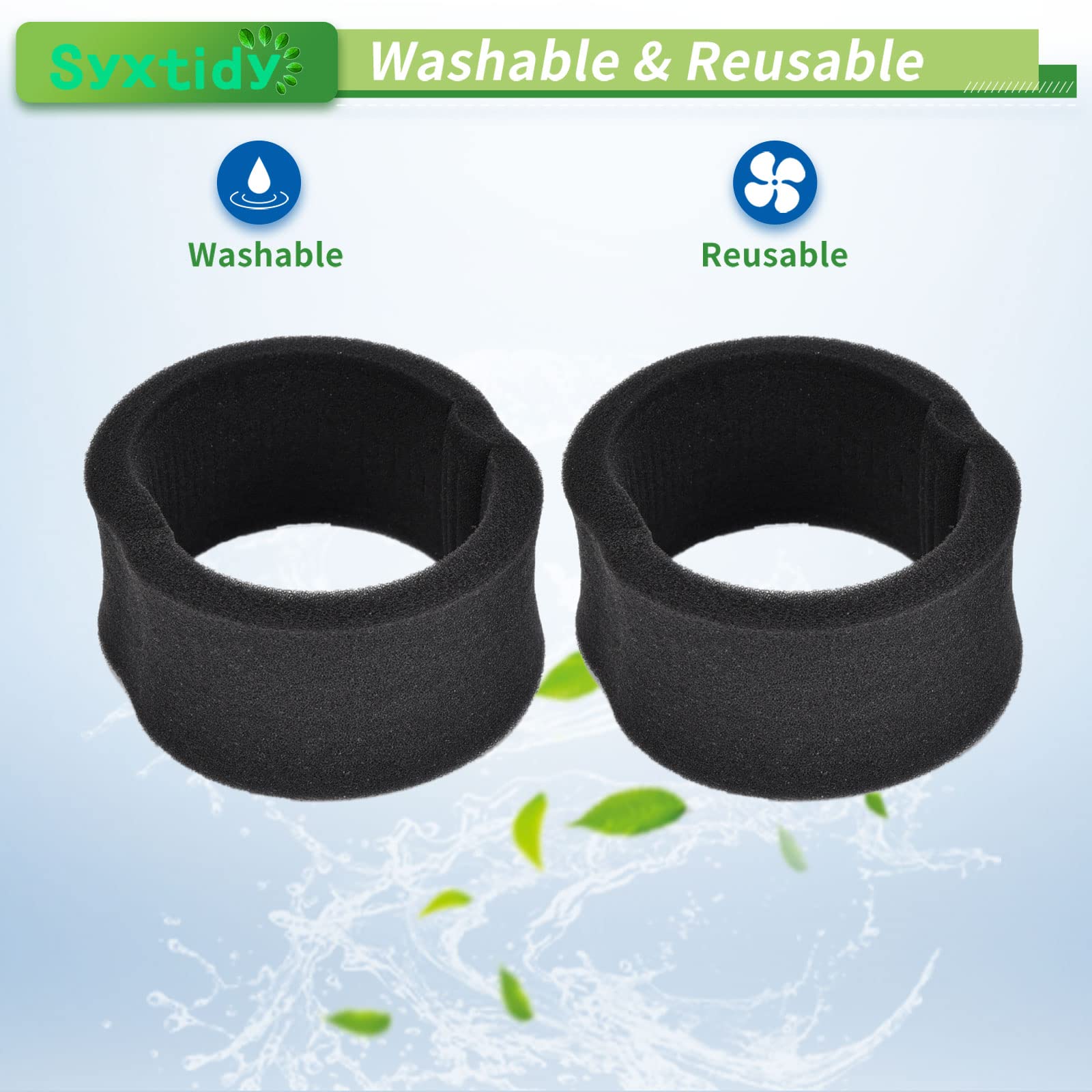 2 Replacement Filters Compatible with Bissell Power Force Rewind SmartClean PowerHelix CleanView Pet Turbo Bagless Deluxe Vacuum,Part 203-7913,32r9,1240,82H1,2037913,62x5,65793,68c71