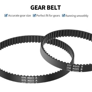 Vacuum Belt for Bissell ProHeat 2X Revolution Pet Pro Carpet Cleaner Model 1986 1964 2007 2007P Series, Replace Part #1606428#1611129#1611130