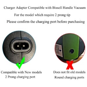 Replacement for Bissell Pet Hair Eraser Charger, Charging Power Cord Compatible with Bissell 2390 2390A 23903 2284W 2284 14.4V Lithium Ion Hand Vacuum Power Cord