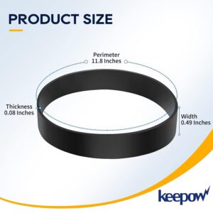 KEEPOW Style P/N 1604895 Belt for Bissell Powerforce Compact, 1604895 Vacuum Belt for Bissell Model 3508, 2112, 1520, 2690, 23T7, 23T7V, 3130, 21129, Replace Part 1604895/2037034 (4 Pack)