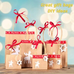 BagDream Gift Bags 10x5x13 50Pcs Brown Kraft Paper Bags Paper Gift Bags with Handles, Merchandise Bags, Retail Bags, Party Favor Bags, Shopping Bags Bulk 100% Recycled Paper Bags Sacks