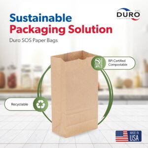 Duro Bag 4# Dubl Life SOS Bag 30# Recycled Kraft FSC (500 Pack)