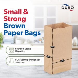 Duro Bag 4# Dubl Life SOS Bag 30# Recycled Kraft FSC (500 Pack)