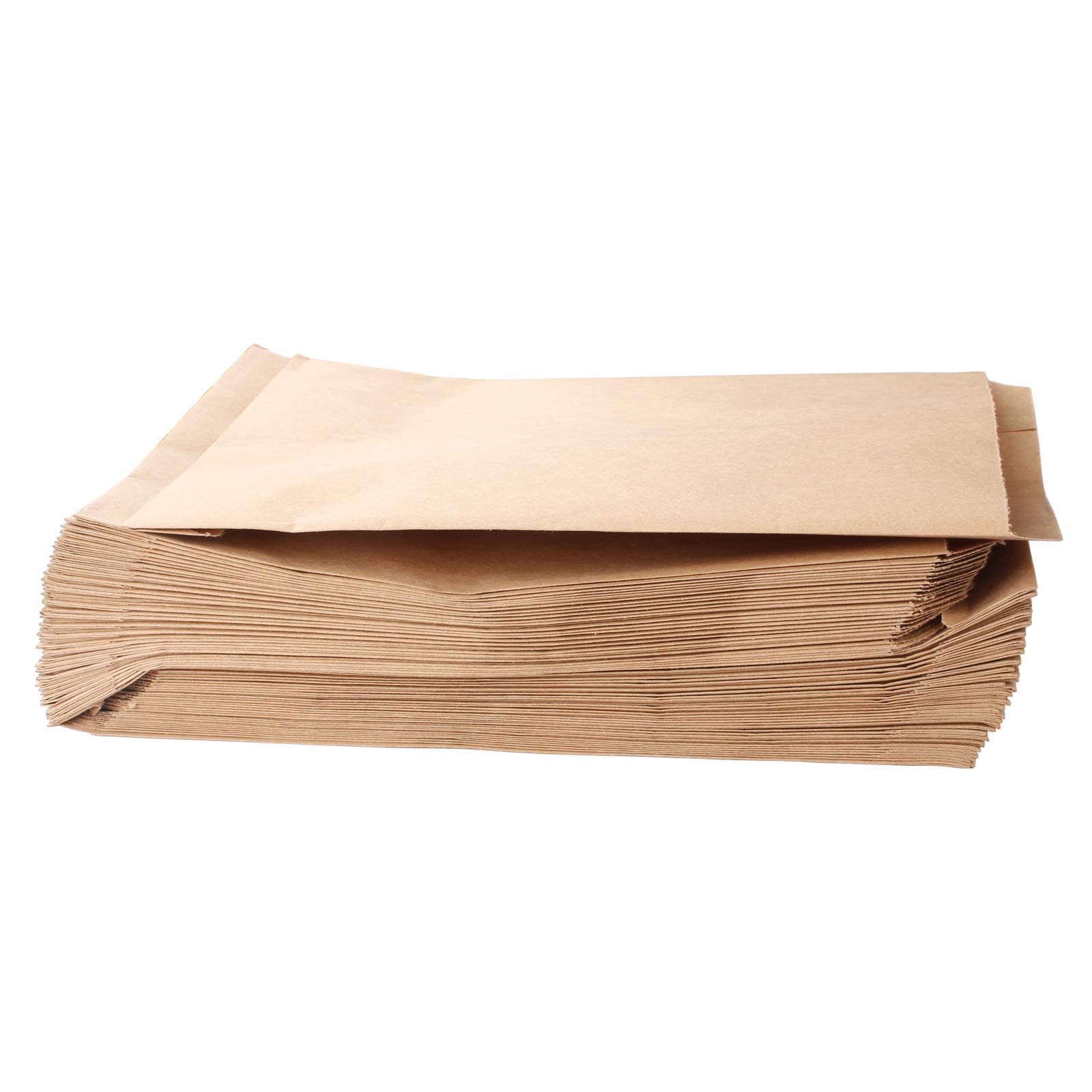 Z ZICOME 100 Pcs 6"x9" Flat Plain Brown Paper Bags for Gift Card, Jewelry Merchandise, Candy Cookies, Doughnut, Party Favor, Sandwich