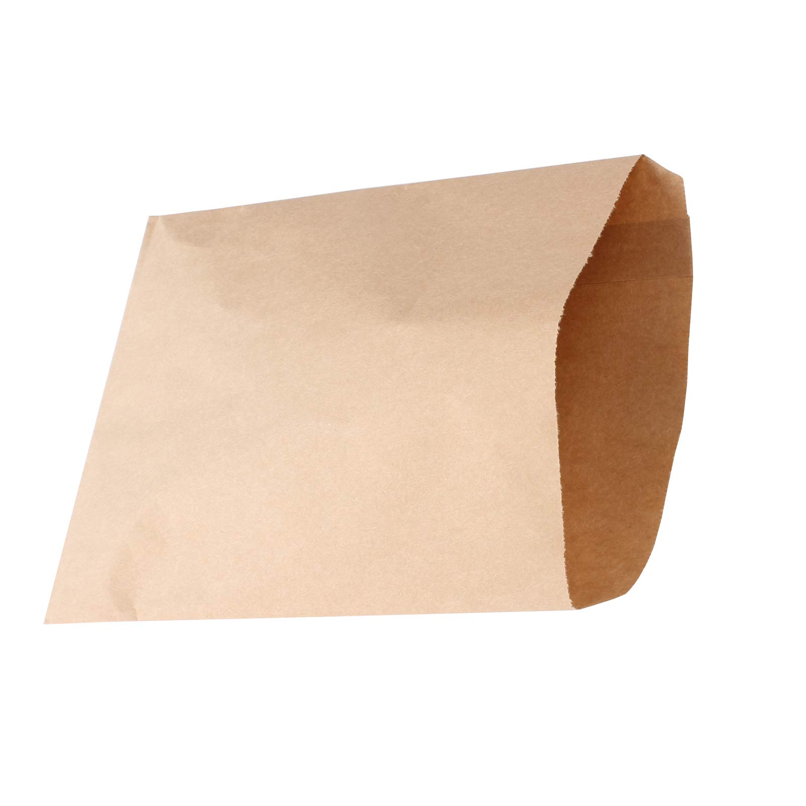 Z ZICOME 100 Pcs 6"x9" Flat Plain Brown Paper Bags for Gift Card, Jewelry Merchandise, Candy Cookies, Doughnut, Party Favor, Sandwich