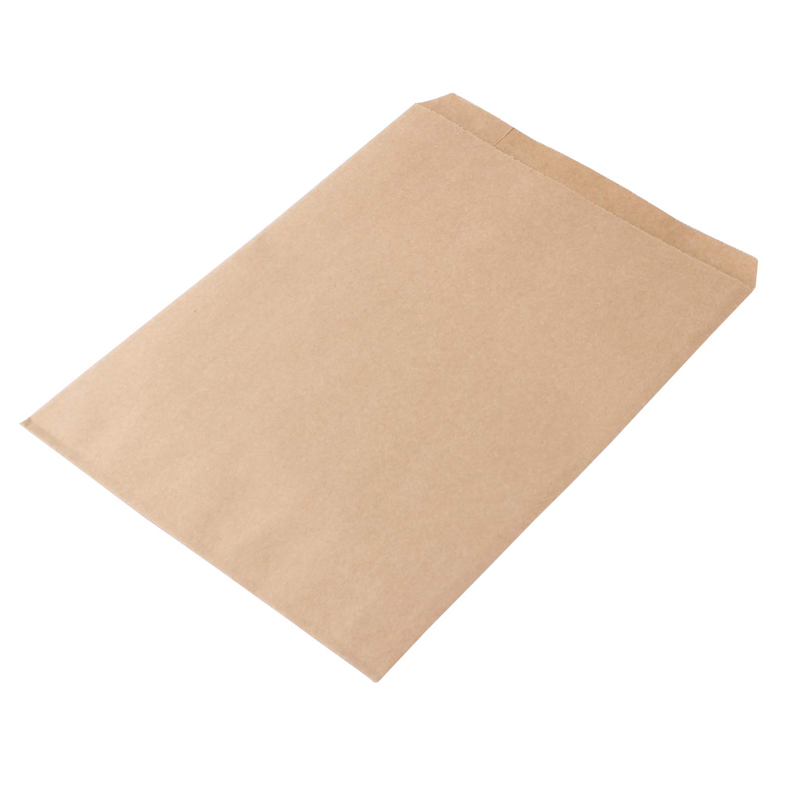 Z ZICOME 100 Pcs 6"x9" Flat Plain Brown Paper Bags for Gift Card, Jewelry Merchandise, Candy Cookies, Doughnut, Party Favor, Sandwich