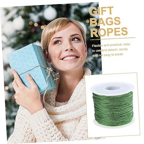 IFANLANDOR 1 Roll no Elastic Gold Wire Colorful Gift Brown Paper Gift Kraft Gift Kraft Paper Tie Straps Gift Wrapping Binding Ropes Food Sealing Ropes Lace up Tag line