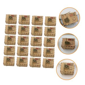 NOLITOY 20pcs Boxes Compass Candy Gift Bags Kraft Paper Small Gift