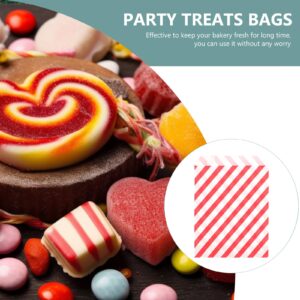 LUOZZY 24pcs Christmas Candy Bags Kraft Paper Xmas Gift Wrapping Papers with Stickers Christmas Cookie Bags Xmas Party Supplies