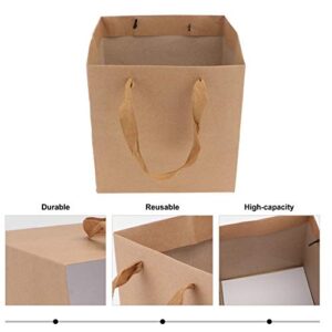 JOEBO Goodie Bags 10pcs Kraft Paper Gift Bags Party Bags Bags Cub Favor Bags Business Bags Kraft Bags Retail Bags for Easter Birthday Wedding Bulk Gift Bags