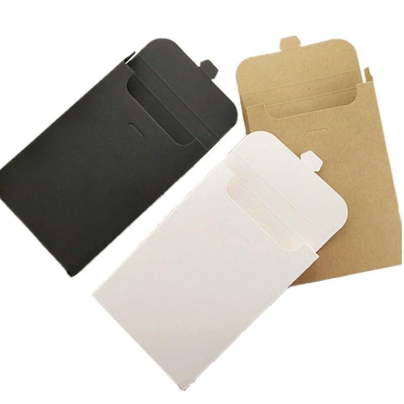 MODADA Gift Bags 10/30/50pcs Kraft Paper Blank DIY Cover Scarf Gift Packaging Boxes Postcard Envelope Bags for Business Box for Invitation Cards (Color : Kraft, Size : 10PCS_M)