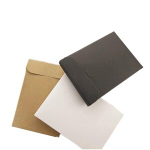 MODADA Gift Bags 10/30/50pcs Kraft Paper Blank DIY Cover Scarf Gift Packaging Boxes Postcard Envelope Bags for Business Box for Invitation Cards (Color : Kraft, Size : 10PCS_M)