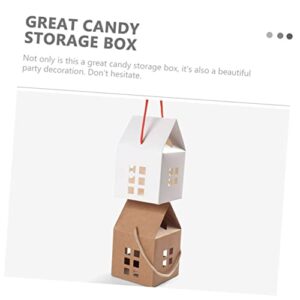 BESTOYARD 90 Pcs Portable Box Shipping Supplies Halloween Candy Container Chocolate Bags Birthday Treat Case Chrismas Gifts Small Packaging Supplies Food Paper Wedding Supplies Bride