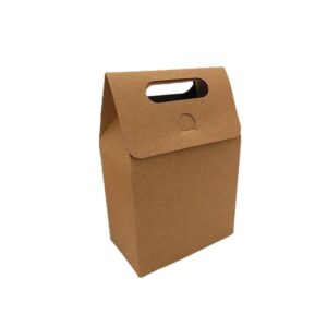 MODADA Gift Bags 12/24/48pcs Kraft Paper Gift Bags Small Portable Packaging Boxes Wedding Souvenirs for Guests (Color : Kraft, Size : 12PCS_M)