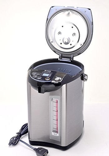 Tiger PDU-A50U-K Electric Water Boiler and Warmer, Stainless Black, 5.0-Liter