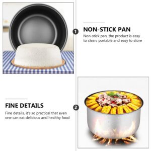 Rice Cooker Inner Pot Rice Cooker Liner Non- stick Rice Cooking Container Rice Maker Accessories for Rice Maker Cooker 2 L