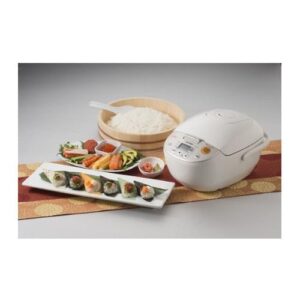 Zojirushi Micom Rice Cooker and Warmer (5.5-Cup/Beige) Bundle with Rice Washing Bowl & Bamboo Spoon (3 Items)