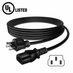 FITE ON 6ft UL Listed AC Power Cord Cable Lead for Zojirushi NS-VGC05 5.5-Cup Micom Rice Cooker