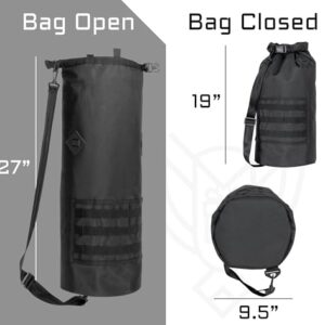 Xtreme Sight Line ~ AQUA RT Dry Bag~ Water-Proof Faraday Dry Bag for Laptops, Tablets, and Mid-Size Electronics ~ Tracking/Hacking Defense ~ Black