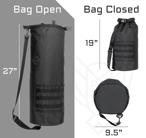 Xtreme Sight Line ~ AQUA RT Dry Bag~ Water-Proof Faraday Dry Bag for Laptops, Tablets, and Mid-Size Electronics ~ Tracking/Hacking Defense ~ Black