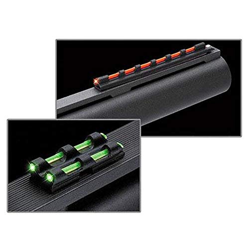 Truglo Gobble-Dot Universal Turkey Gun Sight Set, Fits All Ventilated Rib Guns, Notched Rear Sight/Red Front Sight