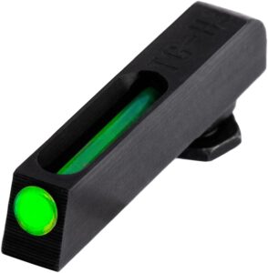 truglo tfo tritium fiber optic handgun laser sight accessories set with rear colors, fits glock 17/17l, 19, 22, 23, 24 models and more, yellow light