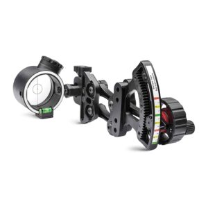 truglo pro power dot illuminated adjustable range rover led bow sight accessory with zero-in adjustment dial and adjustable quiver mount