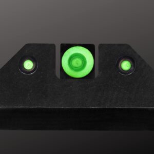 XS SIGHTS R3D Tritium Night Sight for S&W M&P, Sig, Canik, Taurus, and HK Pistols, Front and Rear Glow in The Dark Tritium for Tactical Applications (Green, Canik TP9)