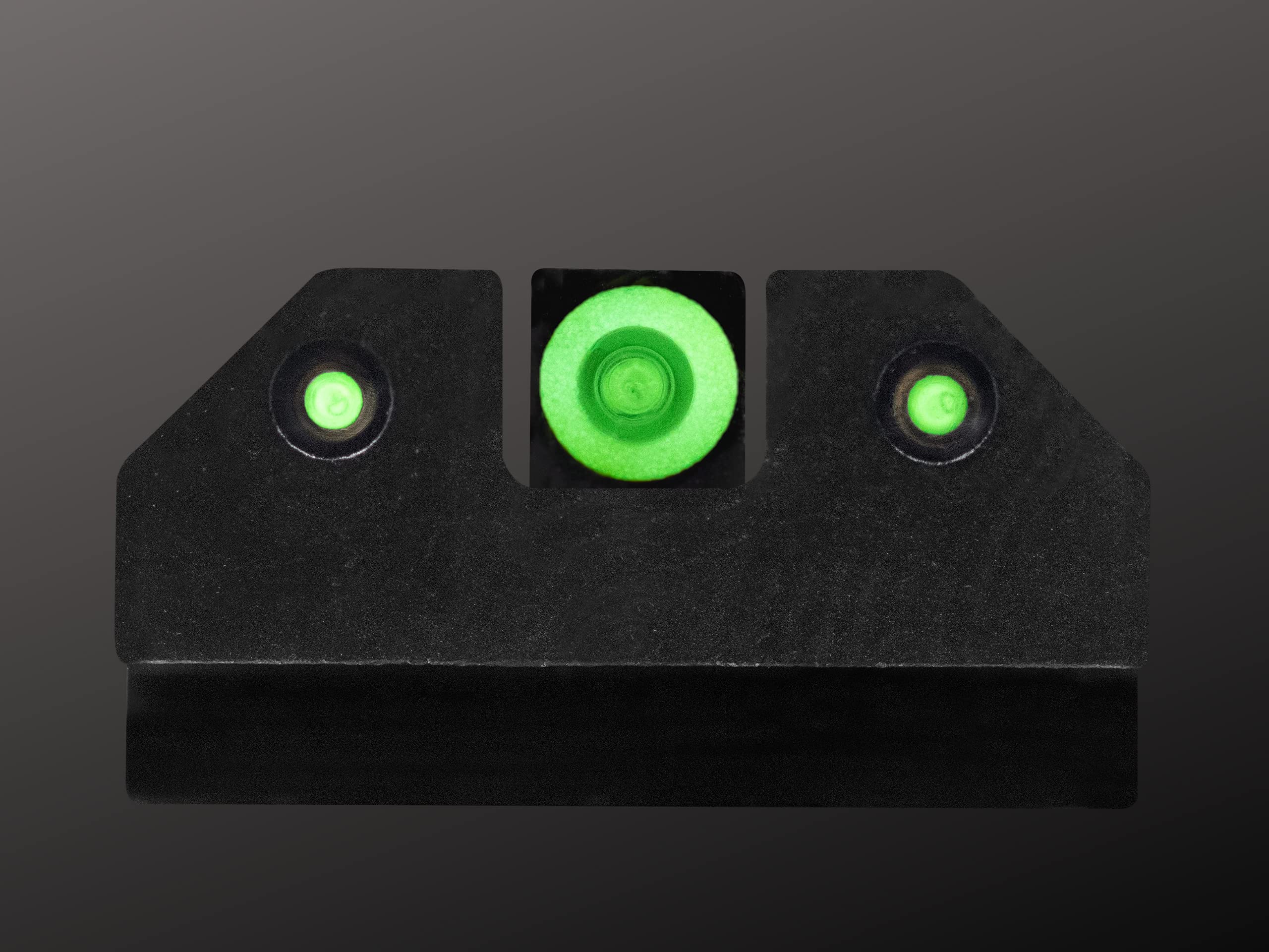 XS SIGHTS R3D Tritium Night Sight for S&W M&P, Sig, Canik, Taurus, and HK Pistols, Front and Rear Glow in The Dark Tritium for Tactical Applications (Green, Canik TP9)