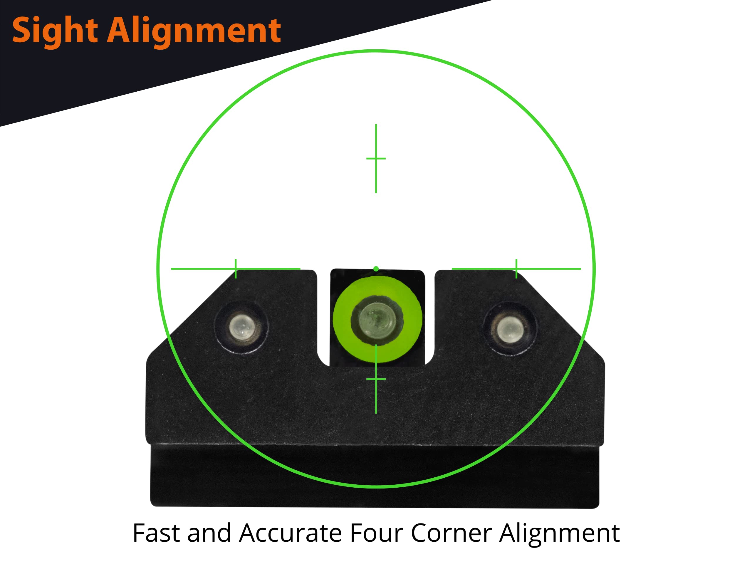 XS SIGHTS R3D Tritium Night Sight for S&W M&P, Sig, Canik, Taurus, and HK Pistols, Front and Rear Glow in The Dark Tritium for Tactical Applications (Green, Canik TP9)