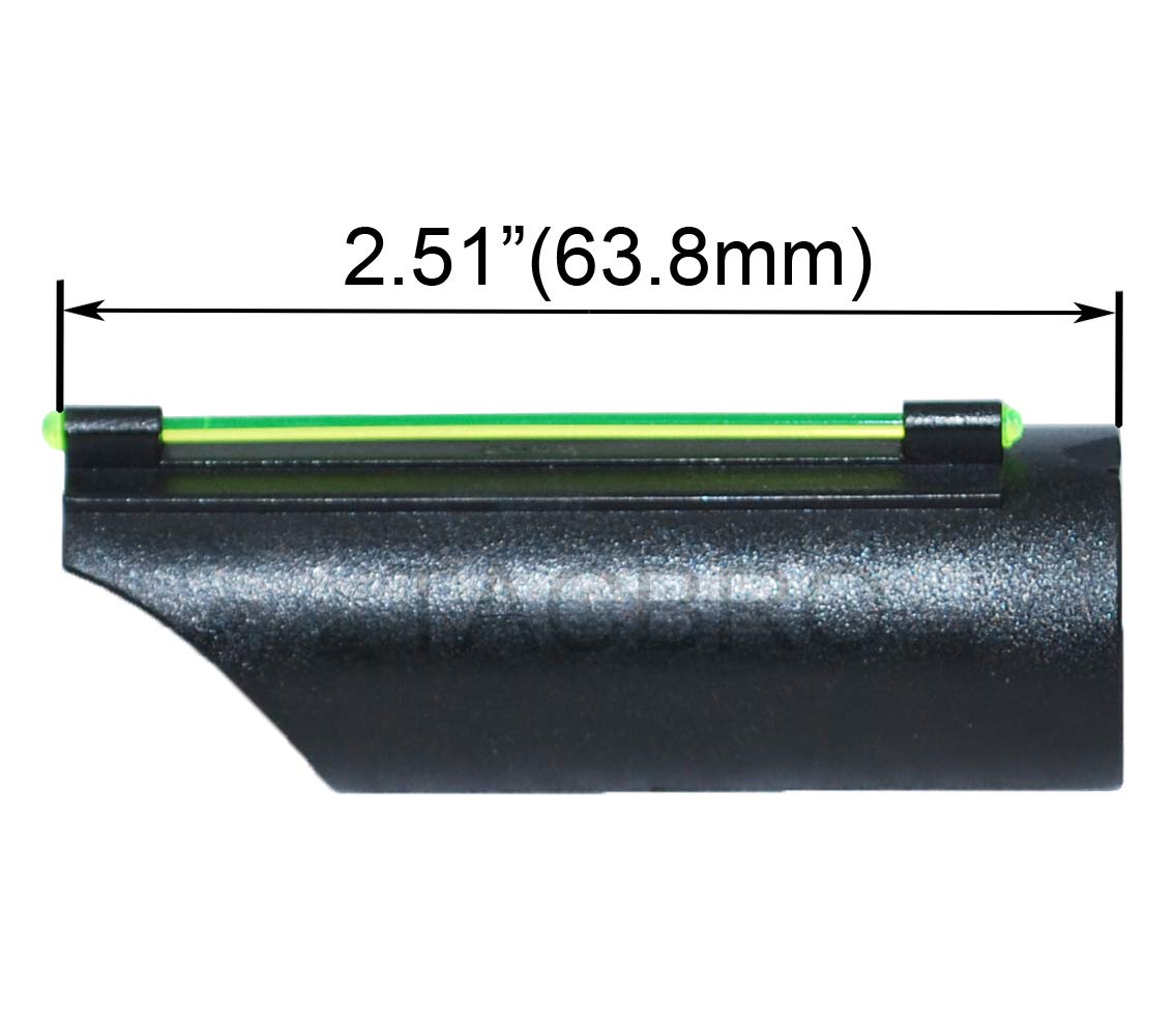 TACBRO ® Universal Mossberg Remington 12GA / 20GA Green Shotgun Fiber Optic Front Sight