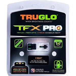 TruGlo Pro TFK Fiber Pistol Sight, H&K Tactical