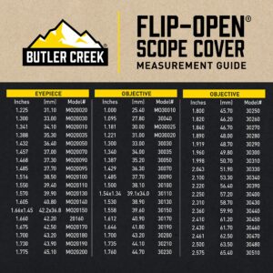 Butler Creek 07 Objective Flip Open Scope Cover