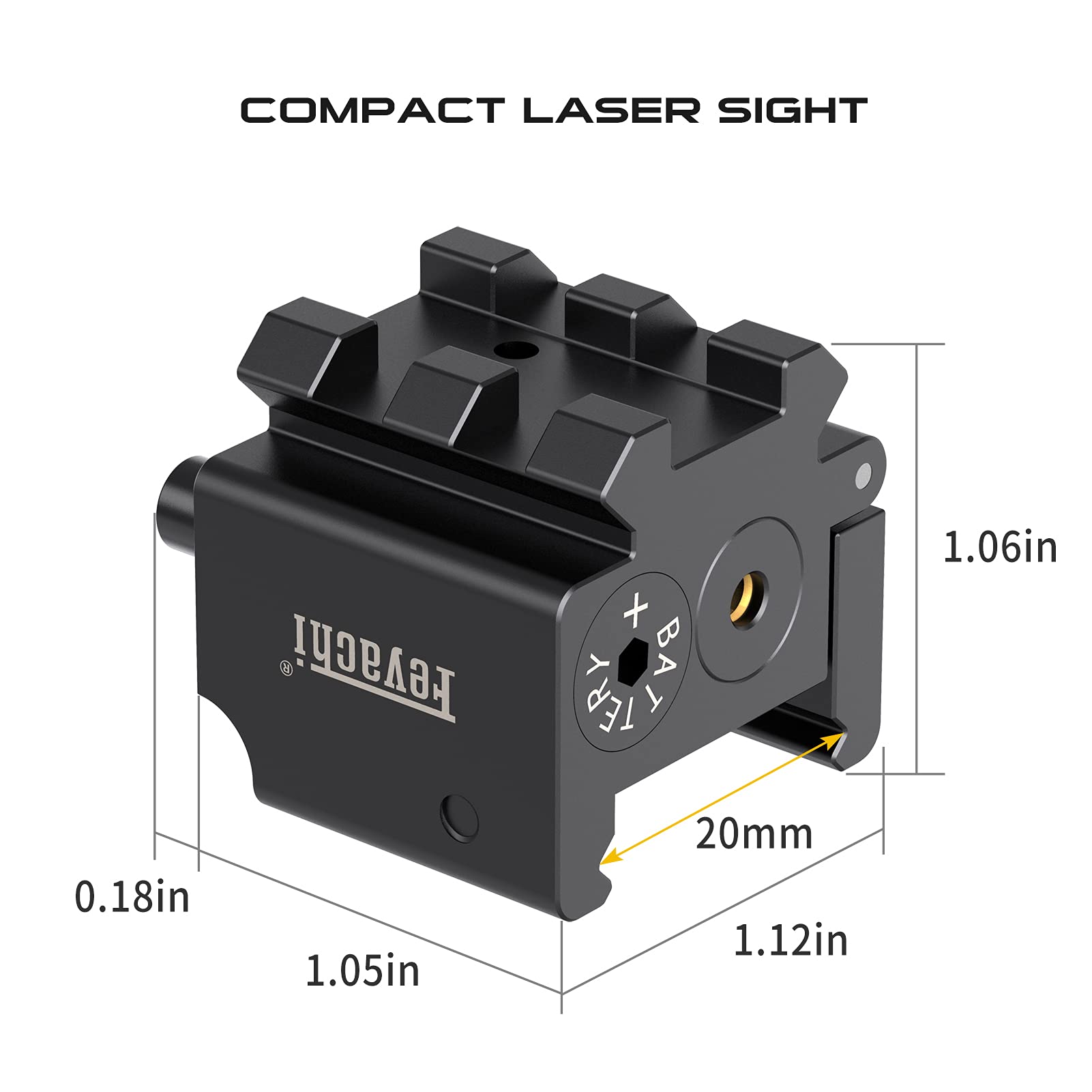 Feyachi Laser Sight/Red Dot Laser Sight/Pistol Laser Sight Rifle Laser Sight for Weaver or Picatinny Rail