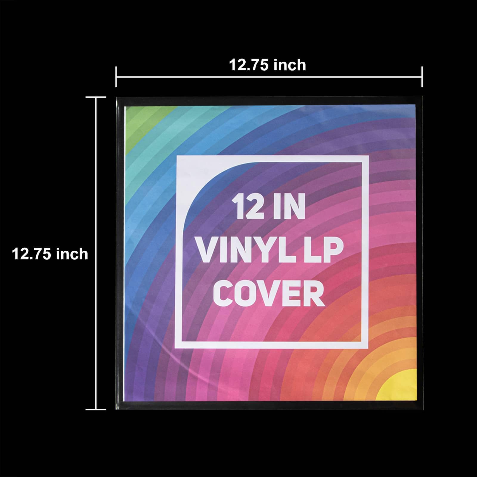 50-Pack 12-inch Vinyl-Record Outer Sleeves - LP Record Sleeves Album Covers, Clear Premium Polypropylene Vinyl Record Storage Protector, 3 mil Thick, Wrinkle Free, Fit for Single and Double LP Storage