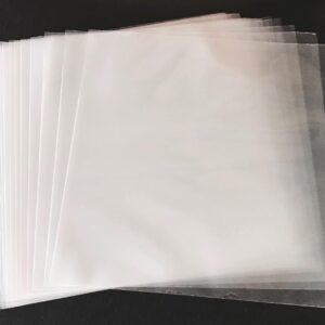 Liphontcta (100 Pack) Vinyl Record Outer Sleeves 3 MIL Clear Poly Sleeve Storage for Standard 12' LP Records and Albums