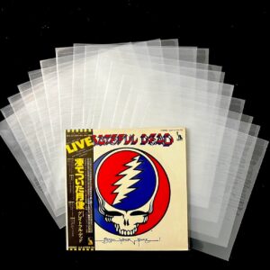 Vinyl Record Outer Sleeves - Audiophile Approved Ultra Premium 4Mil Sleeves - 50 Pack for 12” Records - Slim Fit: Single & Double Lps - Super Soft Archival Quality Plastic Covers