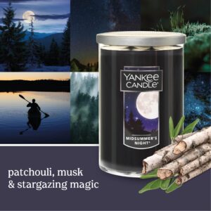 Yankee Candle MidSummer's Night Scented, Classic 22oz Large Tumbler 2-Wick Candle, Over 75 Hours of Burn Time, Quality Paraffin, Odor Eliminating, Ideal Gift, Highly Fragranced