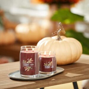 Yankee Candle Autumn Wreath Scented, Signature 20oz Large Jar 2-Wick Candle, Over 60 Hours of Burn Time