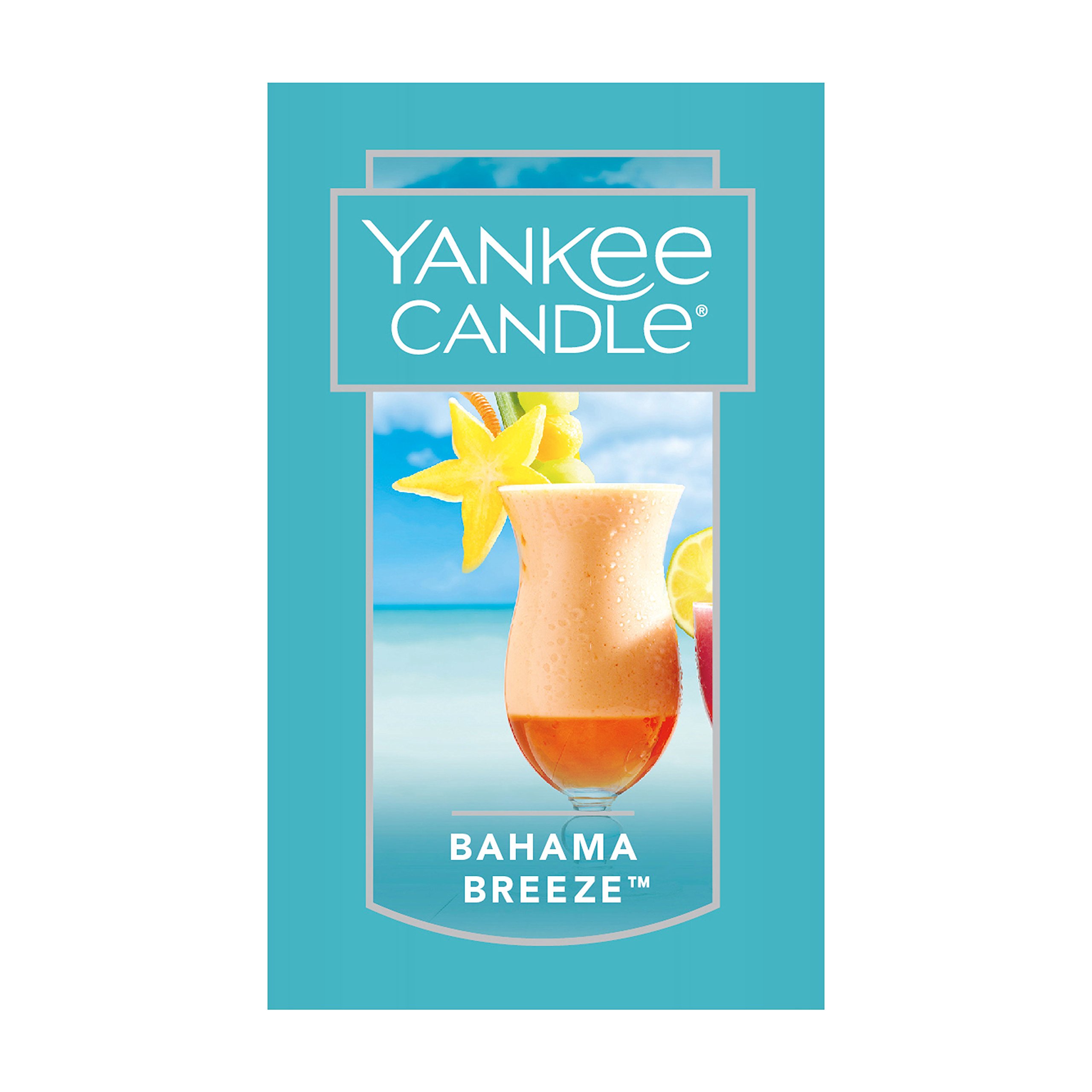 Yankee Candle Car Air Fresheners, Hanging Car Jar® Ultimate Bahama Breeze™ Scented, Neutralizes Odors Up To 30 Days