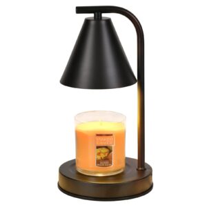 candle warmer lamp,electric candle lamp warmer, dimmable wax melt warmer for scented candles compatible candle jar,wax warmer as gifts for moms grandma women girls(black)…