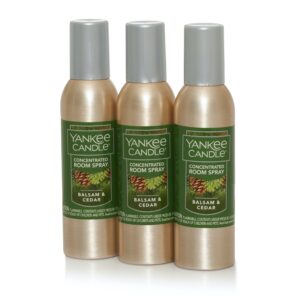 yankee candle balsam & cedar concentrated room spray 3-pack