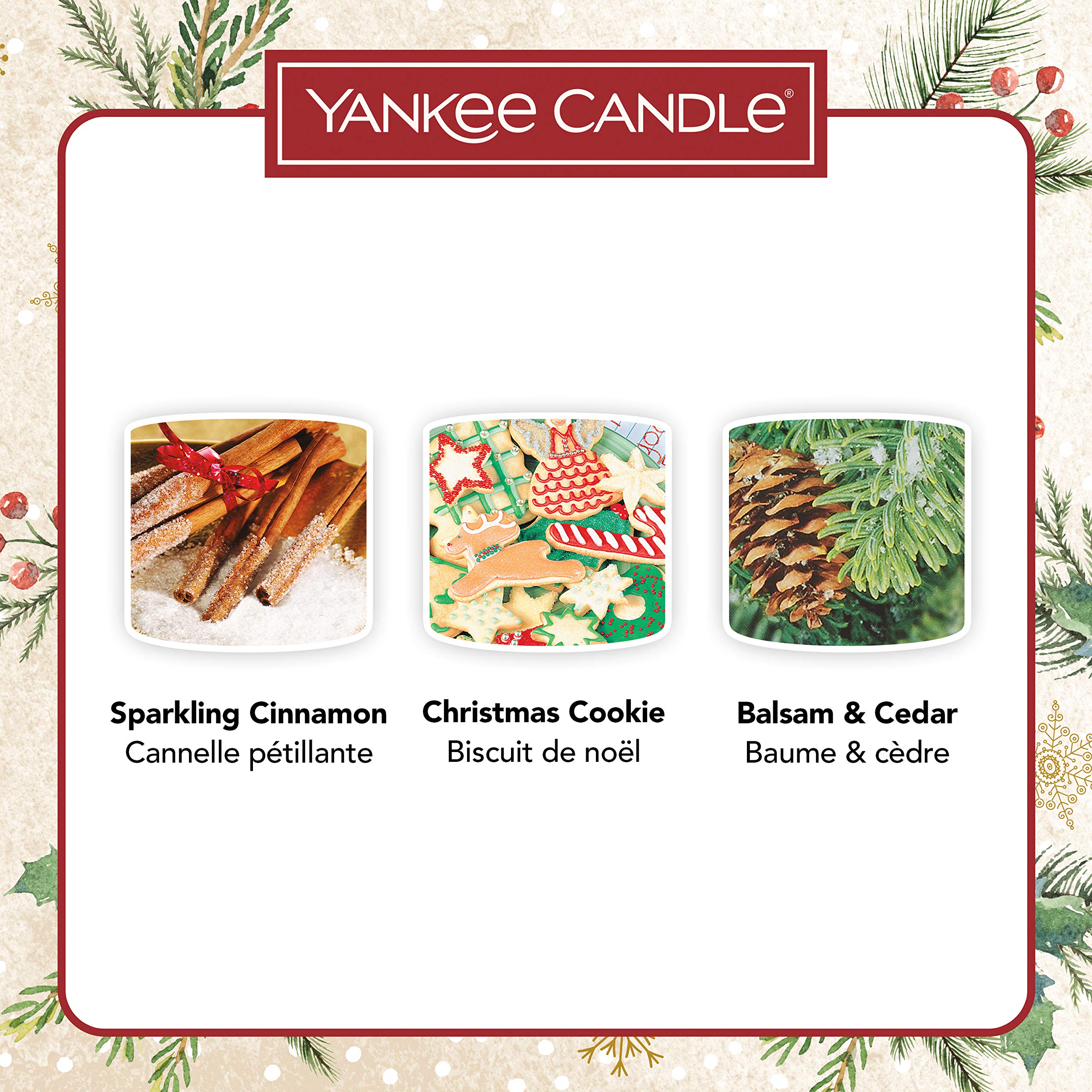Yankee Candle Gift Set | 3 Mini Christmas Scented Candles | Magical Christmas Morning Collection