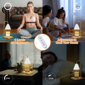 KELLODY Candle Warmer Lamp, Dimmable Candle Warmer with Timer, Compatible with Yankee Candle Large Jar Candle, Safety Night Lamp for Home Scented Jar Candles Heater with 2 Bulbs