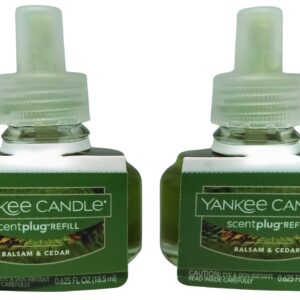 Yankee Candle Balsam & Cedar Scentplug 2 Pack Oil Refill Electric Home Fragrance