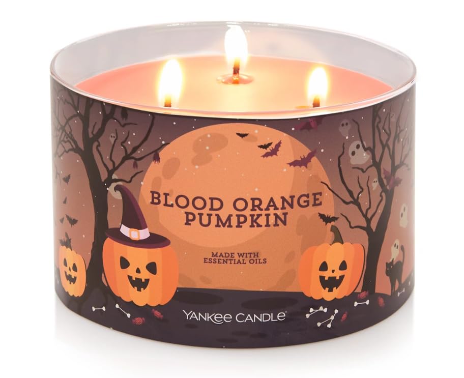 Yankee Candle Halloween 2023 Blood Orange Pumpkin Large 3-Wick Tumbler Candle