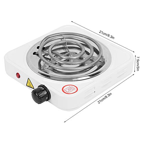 Electric Single Burner 1000W Stainless Steel Portable Single Tube Electric Stove Home Electric Stove US Plug 110V Outdoor Grill